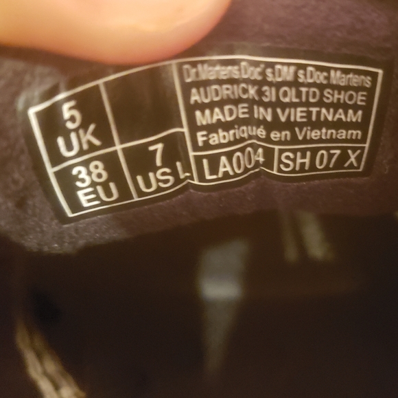 Dr. Martins AUDRICK WHITE STITCH LEATHER PLATFORM SHOES - Picture 9 of 9